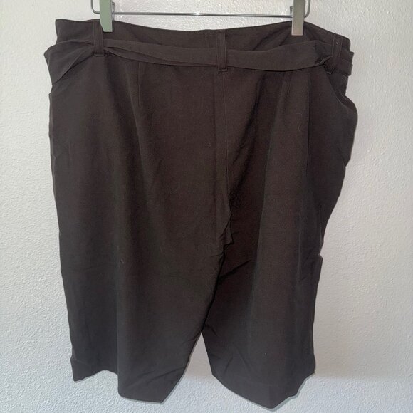 Michael Kors Dark Brown Paper Bag Shorts‎ Size 14 - Picture 4 of 6